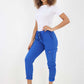 Italian Drawstring Waistband Magic Cargo Trouser