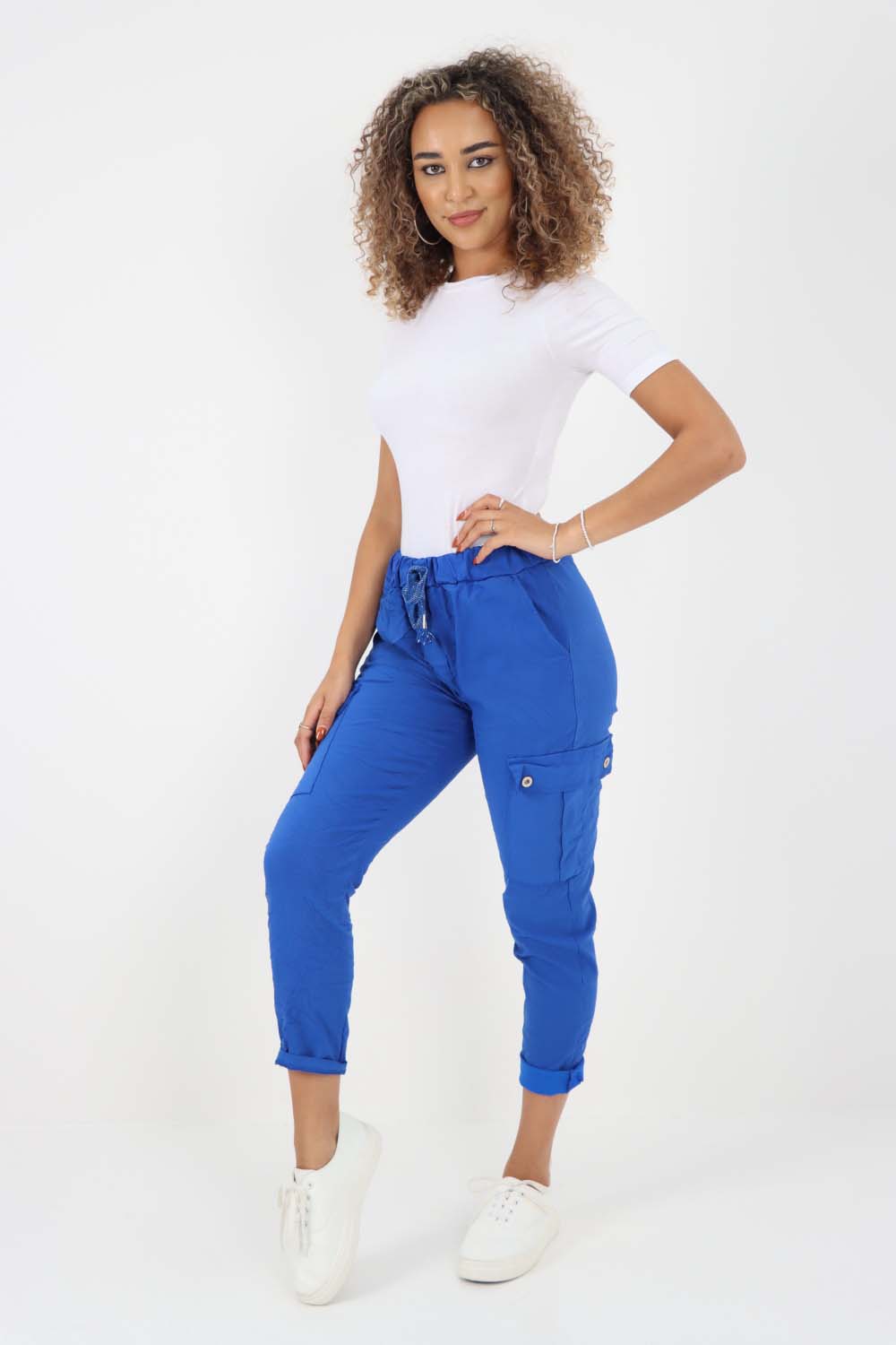 Italian Drawstring Waistband Magic Cargo Trouser