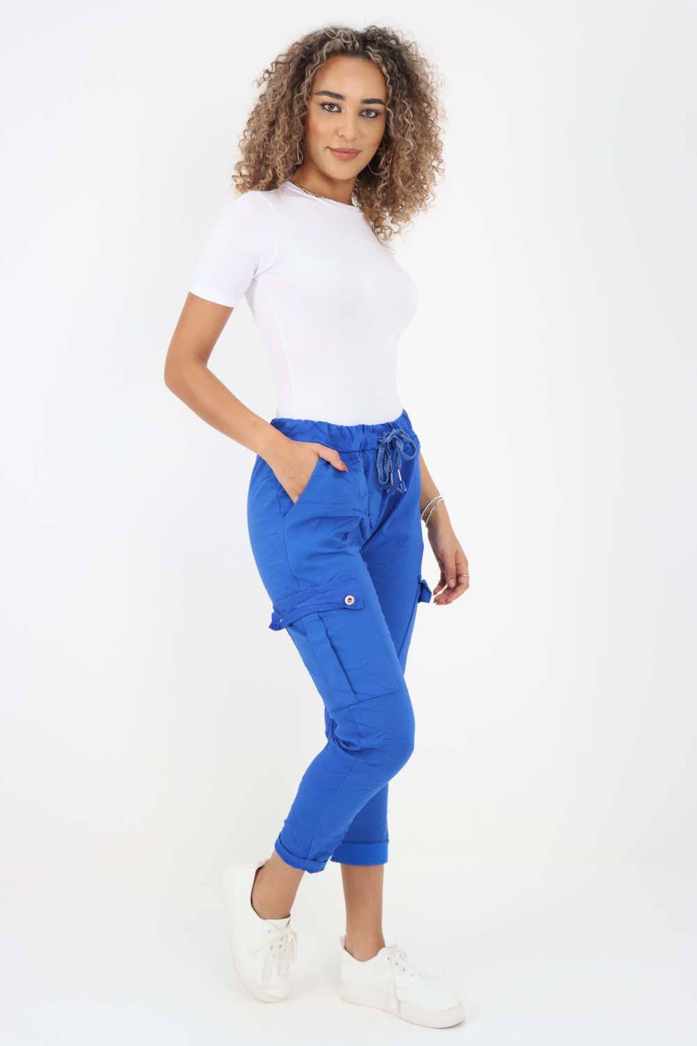Italian Drawstring Waistband Magic Cargo Trouser