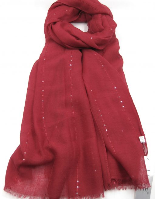 TR Glitter Line Plain Scarf