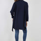 Italian Plain Pockets Dip Hem Cotton Top