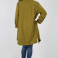 Italian Plain Pockets Dip Hem Cotton Top