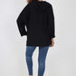 Italian Leopard Star Print Drawstring Hem Cotton Hoodie
