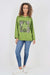 Italian Leopard Star Print Drawstring Hem Cotton Hoodie