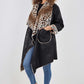 Italian Leopard print Open Front Pockets Polyester Gilet