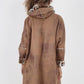 Italian Leopard Print Zip Up Hooded Polyester Jacket