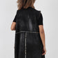 Italian Leopard print Open Front Polyester Gilet