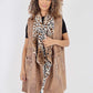 Italian Leopard print Open Front Polyester Gilet