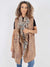 Italian Leopard print Open Front Polyester Gilet