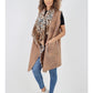 Italian Leopard print Open Front Polyester Gilet