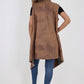 Italian Leopard print Open Front Layered Polyester Gilet