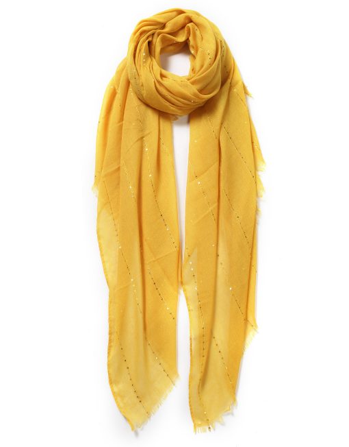 TR Glitter Line Plain Scarf