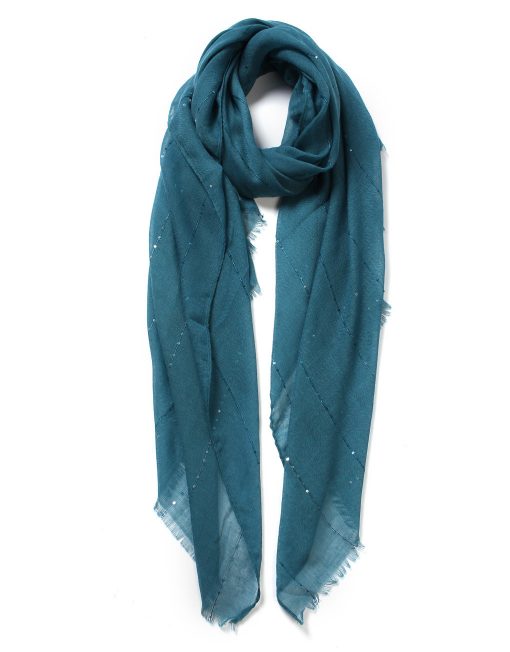 TR Glitter Line Plain Scarf