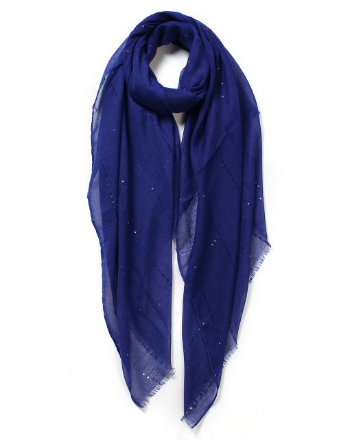 TR Glitter Line Plain Scarf