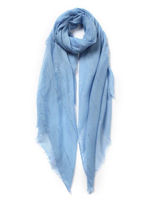 TR Glitter Line Plain Scarf