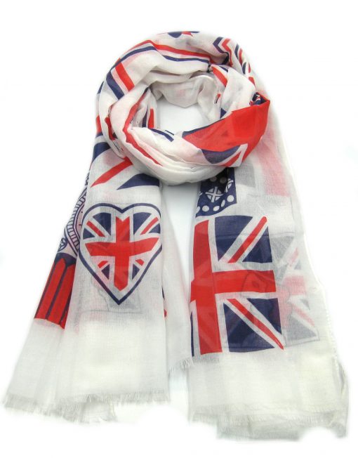 New Union Jack Print Scarf