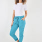 Italian Drawstring Waistband Magic Cargo Trouser