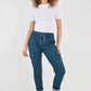Italian Drawstring Waistband Magic Cargo Trouser