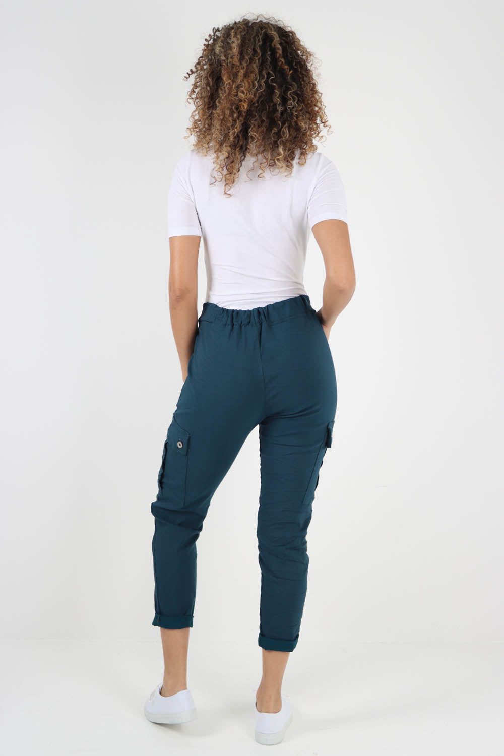 Italian Drawstring Waistband Magic Cargo Trouser