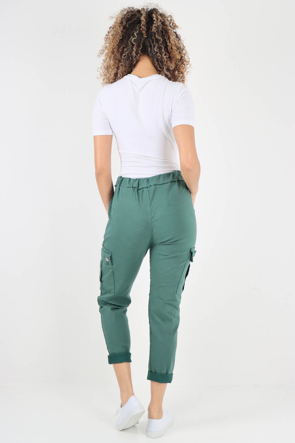 Italian Drawstring Waistband Magic Cargo Trouser