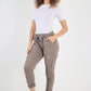 Italian Drawstring Waistband Magic Cargo Trouser
