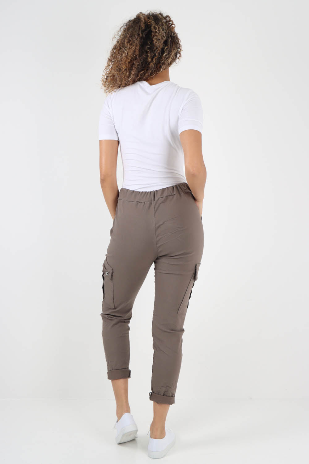 Italian Drawstring Waistband Magic Cargo Trouser
