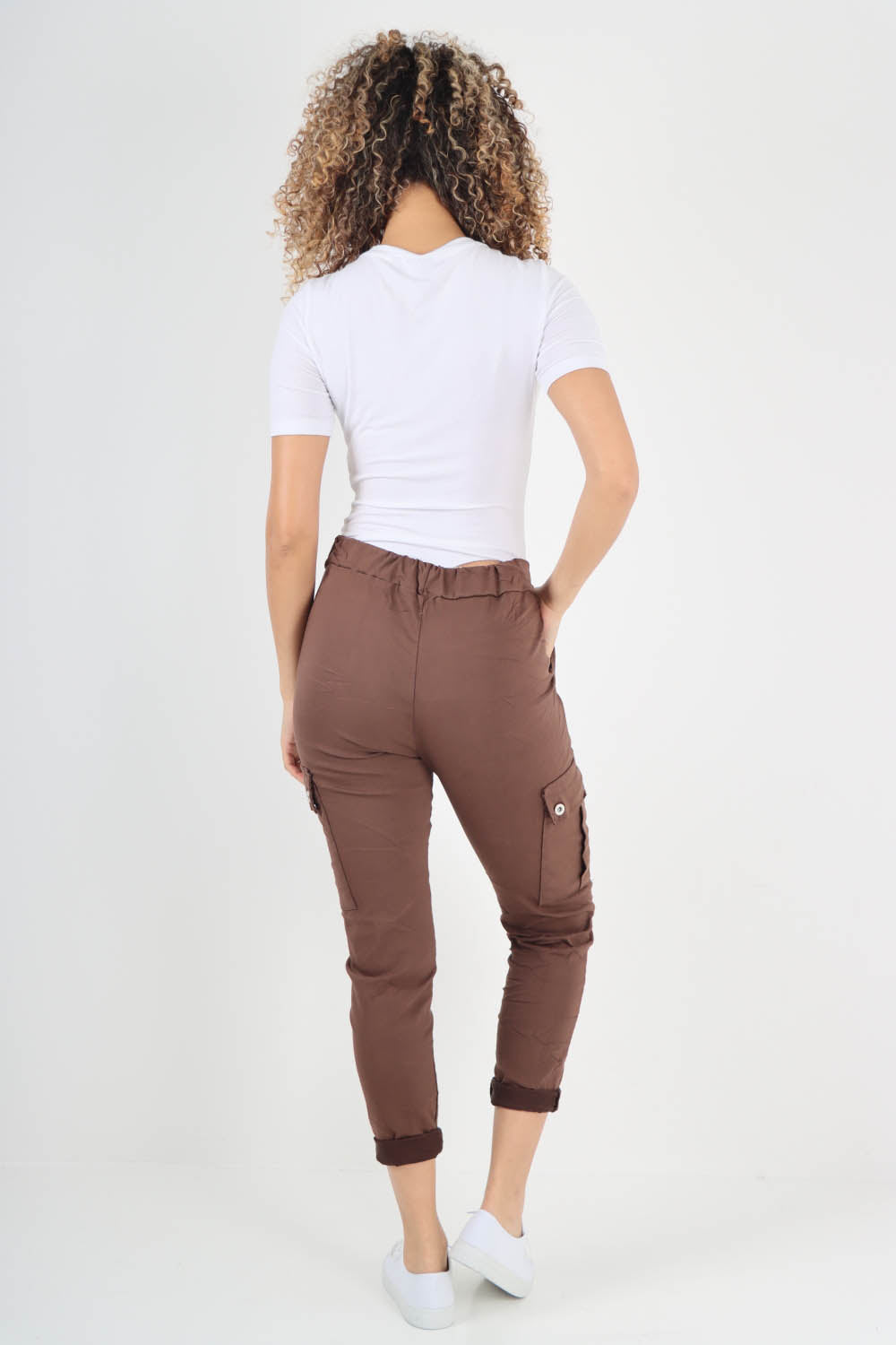 Italian Drawstring Waistband Magic Cargo Trouser