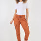 Italian Drawstring Waistband Magic Cargo Trouser