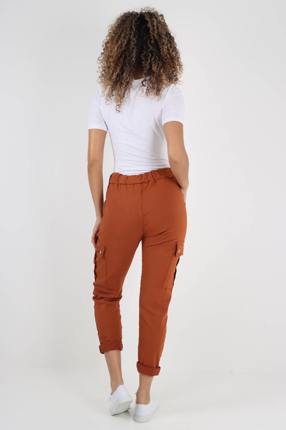 Italian Drawstring Waistband Magic Cargo Trouser
