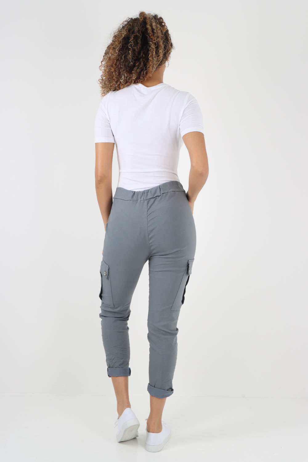 Italian Drawstring Waistband Magic Cargo Trouser