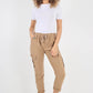 Italian Drawstring Waistband Magic Cargo Trouser