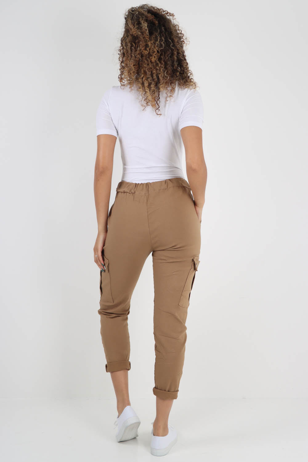 Italian Drawstring Waistband Magic Cargo Trouser