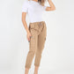 Italian Drawstring Waistband Magic Cargo Trouser