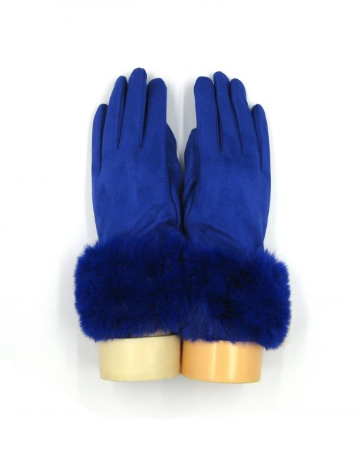 Plain Fur Trim Gloves