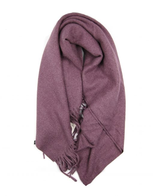 Cashmere Blend Classic Plain Scarf with Tassel Hem