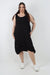 Italian Linen Lagenlook Dress with Elasticated Hem