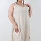 Italian Linen Lagenlook Dress with Elasticated Hem