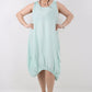 Italian Linen Lagenlook Dress with Elasticated Hem