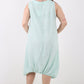 Italian Linen Lagenlook Dress with Elasticated Hem
