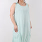 Italian Linen Lagenlook Dress with Elasticated Hem
