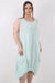 Italian Linen Lagenlook Dress with Elasticated Hem