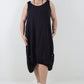 Italian Linen Lagenlook Dress with Elasticated Hem