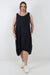 Italian Linen Lagenlook Dress with Elasticated Hem