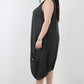 Italian Linen Lagenlook Dress with Elasticated Hem