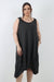 Italian Linen Lagenlook Dress with Elasticated Hem