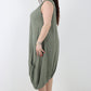 Italian Linen Lagenlook Dress with Elasticated Hem