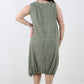 Italian Linen Lagenlook Dress with Elasticated Hem