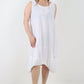 Italian Linen Lagenlook Dress with Elasticated Hem