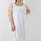 Italian Linen Lagenlook Dress with Elasticated Hem