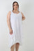 Italian Linen Lagenlook Dress with Elasticated Hem